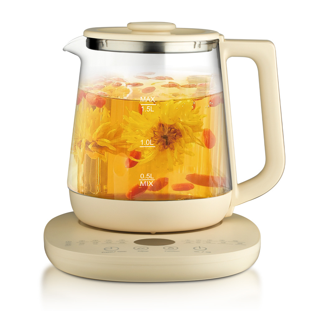 電気ガラス製健康ポット,自動インテリジェントケトル,多機能コ - Herbal Tea For Wellness のレビューと価格